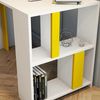 cumpără Masă de birou Trendy Lima, alb, galben 120x75x60cm în Chișinău 