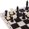 Шахматные фигуры пластиковые (пешка 4.5 см, король 9.5 см) + полотно 50х50 см P401 (8965) 