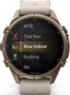 cumpără Ceas inteligent Garmin Fenix 9 Pro, 43mm, inReach, Gold, Lthr White bd (010-04335-41) în Chișinău 
