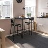 купить Мебель для кухни Ikea Обеденный набор Sandsberg/Stig 2 барных стула 67x67 Black/Black в Кишинёве 