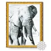 купить Картина по номерам Art Gallery GA77785 Mozaic cu diamante 40x50cm Elefant в Кишинёве 