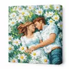 купить Картина по номерам Ideyka KHO8629 40x40cm Eco, Imbratisarile tale printre flori в Кишинёве 