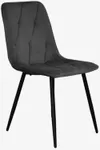купить Комплект стол и стулья Evelin di Costacurta cтол DT-533R B + 6 стульев YTC-080B Bluvel-14 (Dark grey) в Кишинёве 