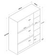 cumpără Dulap Trendy BA105-1992, 145x181x55cm în Chișinău 