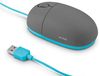 cumpără Acme MS11B Cartoon-blue Optical Mouse USB, Grey/Blue, 1000dpi, 1.5m (mouse/мышь) în Chișinău 