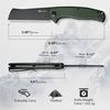 купить Нож походный Sencut S20057C-4 Traxler, mâner Canvas Micarta verde, Liner Lock в Кишинёве 
