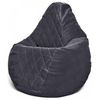 cumpără Fotoliu BeanBag BeanBag BM6126, Кресло Груша из велюра Maserrati "Romb", L, чёрный în Chișinău 