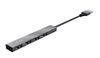 купить USB Hub Trust HALYX 4-PORT Mini USB HUB, silver в Кишинёве 