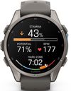 cumpără Ceas inteligent Garmin Fenix 9, 43mm, Bare Ti, Pebble Gray Band (010-04761-11) în Chișinău 