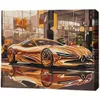 купить Картина по номерам BrushMe RMG0035FC 30x40 см (без коробки) Золотой суперкар в Кишинёве 