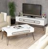 купить Стенка Trendy Ekol Белый (комплект мебели для гостиной) (GTR001263) в Кишинёве 