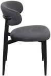cumpără Scaun Deco Meridian Catifea Grey (HLR21)+Black Legs în Chișinău 