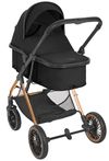 купить Детская коляска Kikka Boo One Black, transformabil 3in1 (3800171213820) в Кишинёве 
