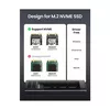 купить Переходник для IT Ugreen 10902 Enclosure Type-C 3.2 Gen2 to M.2 M-Key/M+B Key NVMe PCIE 3.0 10Gbps 0.5M Cable CM400, Grey в Кишинёве 