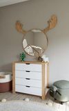 купить Комод Trendy Nisan 1600-026-White, Walnut, 90x85x42cm (GTR007928) в Кишинёве 