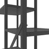 купить Cтеллаж складской Nex Home Raft metalic Loft Cascade 1780x700x300mm, 7 nivele, PAL, Anthracite/Anthracite в Кишинёве 