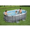 Piscina Power Steel Oval 305x200x84cm, 3668L, cadru metalic