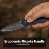 купить Нож походный Civivi C23085B-DS1 Triptych, mâner Canvas Micarta albastru, Button Lock в Кишинёве 