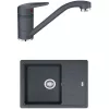 купить Мойка кухонная со смесителем Franke 114.0660.907 BFG 611-62 + Novara Plus Negru в Кишинёве 