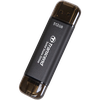 .512TB  Transcend Portable SSD ESD310C Black, USB-A/C 3.2 (71.3x20x7.8 mm, 11g, R/W:1050/950 MB/s) 