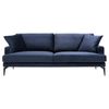 cumpără Canapea Trendy Papira Bleumarin, 90x88x205cm (3 locuri) în Chișinău 