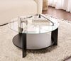купить Журнальный столик Trendy Clara, Masuta de cafea, Wood Black, Transparent, 75x40x75cm в Кишинёве 