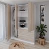 купить Шкаф Smartex (15878) N15 140cm Alb+St.Deschis в Кишинёве 