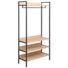купить Вешалка для одежды Deco Portant Haine Capitol 4 nivele 840x400xH1800 Stejar M37/Black в Кишинёве 