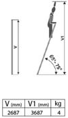 cumpără Scară Elkop VHR TK 1x10 (2.42м) în Chișinău 