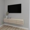 купить Тумба напольная для TV Smartex (16561) Т10 100 TV-Навесная Ivory+Stejar Deschis в Кишинёве 