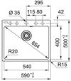 купить Мойка кухонная Franke 114.0641.824 Fragranite CNG 610/210-54 Alb в Кишинёве 