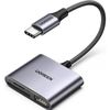 cumpără Cititor de carduri Ugreen 80798, Card Reader USB-C to SD/TF + USB 2.0 | CM387, Gray în Chișinău 