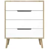 cumpără Comodă Trendy Flora-Sapphire Oak, White, 78x95x45cm (GTR008147) în Chișinău 