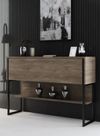 cumpără Masă Trendy Luxe, NegruNuc, 120x80x30cm (GTR005826) în Chișinău 