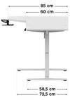 купить Офисный стол Mark Adler Leader 9.1 White в Кишинёве 