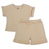купить Детская одежда Minikin 25062086 Naturelle Комплект футболка и шорты р-р86, бежевый, унисекс в Кишинёве 