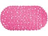Covoras pentru cada de baie oval 35X68cm MSV "Galets", roz, PVC