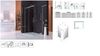 купить Душевая кабина New Trendy Sling Rectangular 100x80x200 8mm D-0180A/D-0100B в Кишинёве 