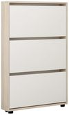 cumpără Raft pentru încălțăminte Mobildor-Lux Leo Slim 50x16x125H cm Sonoma/White în Chișinău 