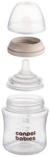 купить Поильник Canpol 35/400 Бутылочка естественной формы с двухзонной соской 150мл в Кишинёве 