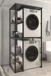 cumpără Accesoriu pentru baie Bofigo Стеллаж для стиральной машины 12-38-08 Anthracite în Chișinău 