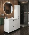 cumpără Dulap pentru lavoar Mashtab 12136 Toledo (Sava) cu 2 sertare 600x470x850 Alb în Chișinău 