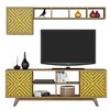 купить Стенка Trendy Inci, Nuc, Galben 160x56x35cm в Кишинёве 