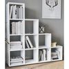 купить Офисный стеллаж Nex Home Лестница, 10 отделений 138x29x140 см, белая (15-13-01) в Кишинёве 