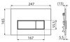 купить Унитаз Alcaplast Набор 3 в 1 Sadromodul AM101/1120 с кнопкой смыва M571 пластик хром и изоляцией M91 в Кишинёве 