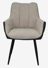 купить Комплект стол и стулья Evelin di Costacurta стол DT 402-6B + 4 стула QT-227B Light grey/Dark grey в Кишинёве 