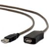 Cable USB,USB AM/AF, 5.0 m, Active  USB2.0, Cablexpert, UAE-01-5M 
