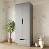 cumpără Dulap pentru copii MebelStar LILU 2D1S 80x50x210 Grey (MBS-1406) în Chișinău 