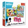 купить Головоломка Trefl 93344 Puzzles 2in1 Meet the Disney characters в Кишинёве 