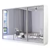 cumpără Dulap Mobildor-Lux Fox uși glisante din oglinzi (300x60x210H cm) Alb în Chișinău 